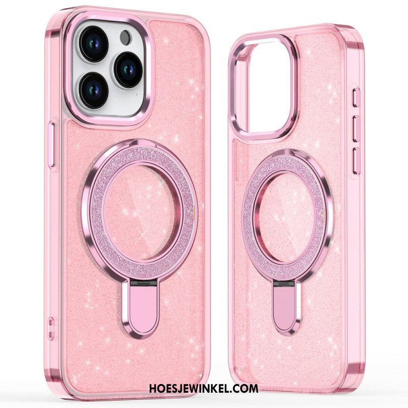 Hoesje iPhone 16 Pro Glitterontwerp Magsafe-compatibel