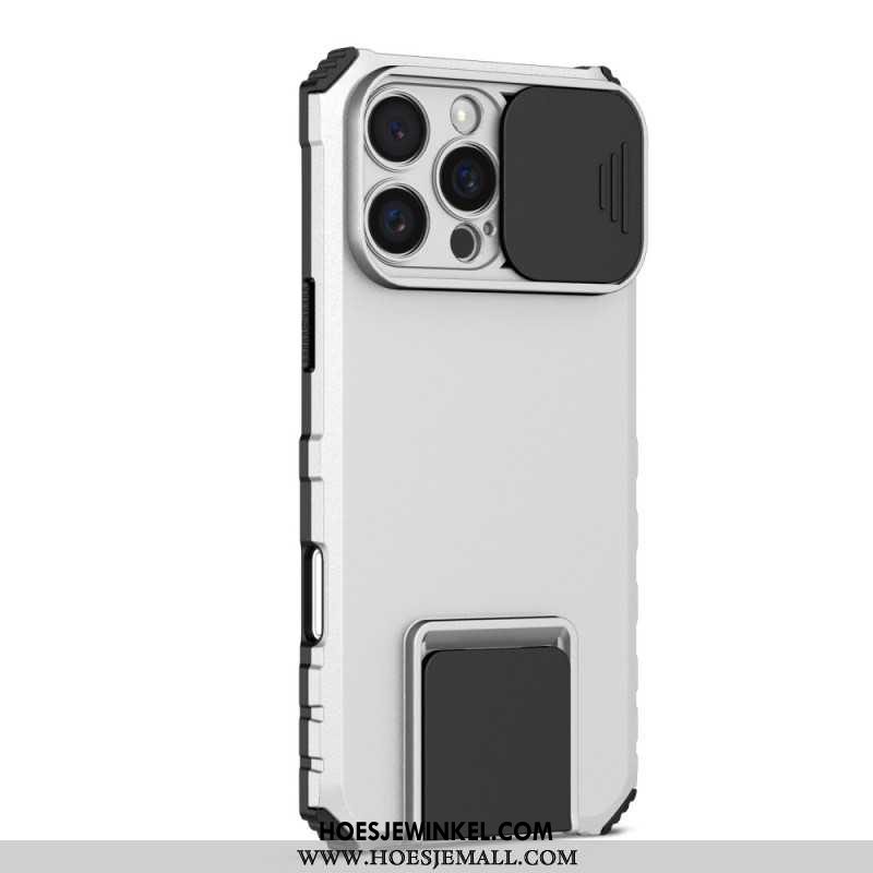 Hoesje iPhone 16 Pro Max Met Cameraslider En Steun Bescherming Hoesje