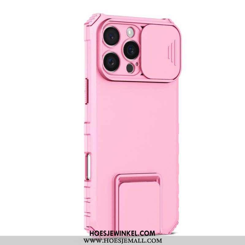 Hoesje iPhone 16 Pro Max Met Cameraslider En Steun Bescherming Hoesje