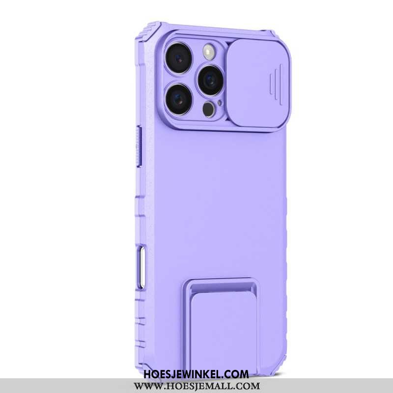 Hoesje iPhone 16 Pro Max Met Cameraslider En Steun Bescherming Hoesje