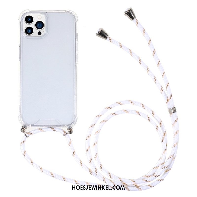 Hoesje iPhone 16 Pro Max Transparant Koord