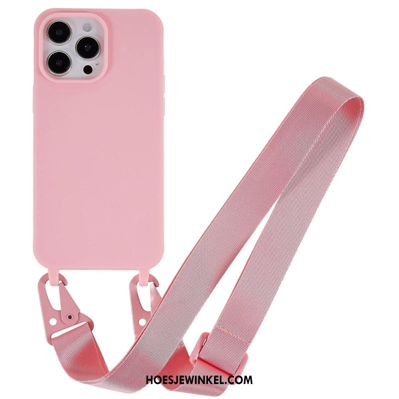 Hoesje iPhone 16 Pro Verstelbare Riem