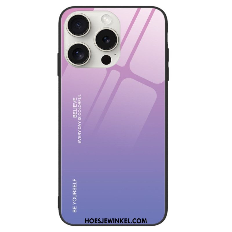 Hoesje iPhone 16 Pro Wees Jezelf Gehard Glas