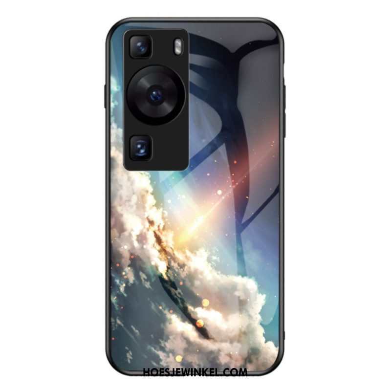 Hoesje voor Huawei P60 Pro Hemelgehard Glas