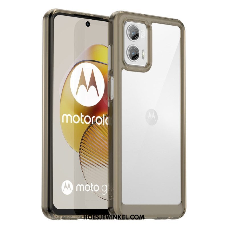 Hoesje voor Moto G73 5G Transparante Hybride