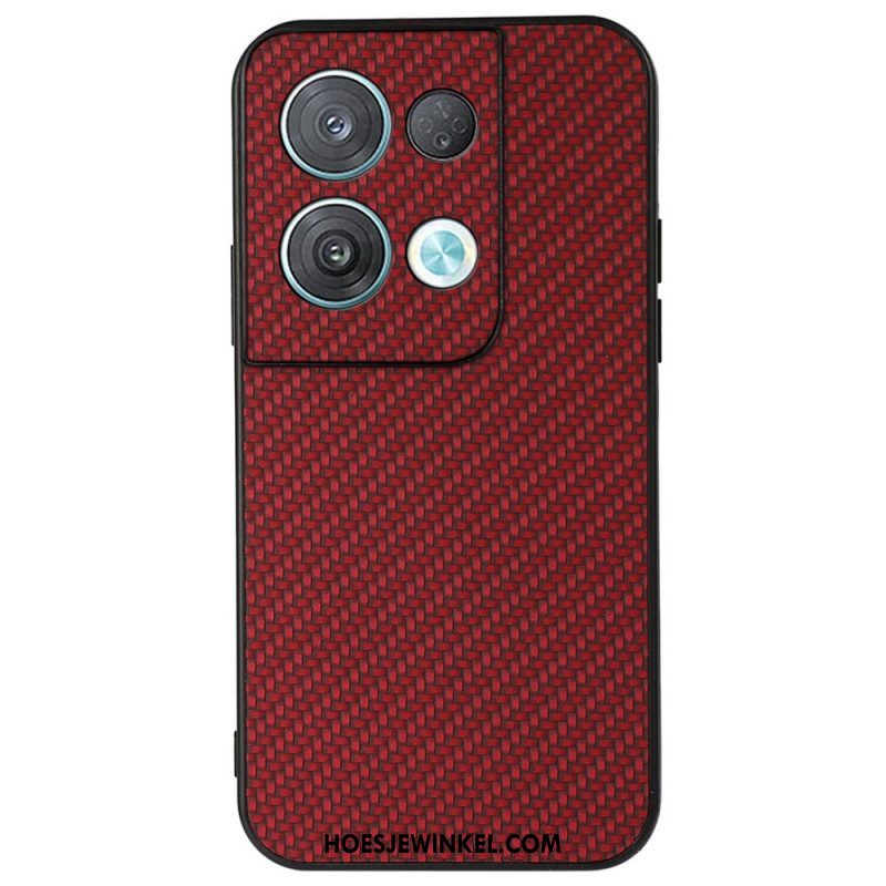 Hoesje voor Oppo Reno 8 Koolstofvezel