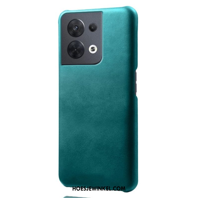 Hoesje voor Oppo Reno 8 Leer-effect