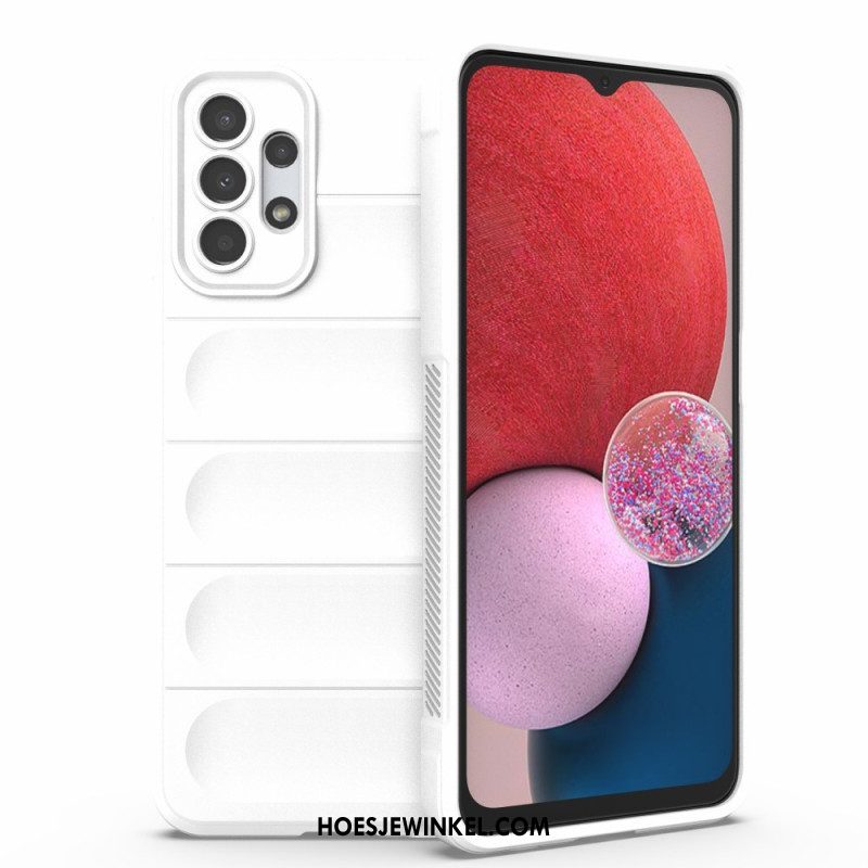 Hoesje voor Samsung Galaxy A13 Imitatielakleer Met Knoop