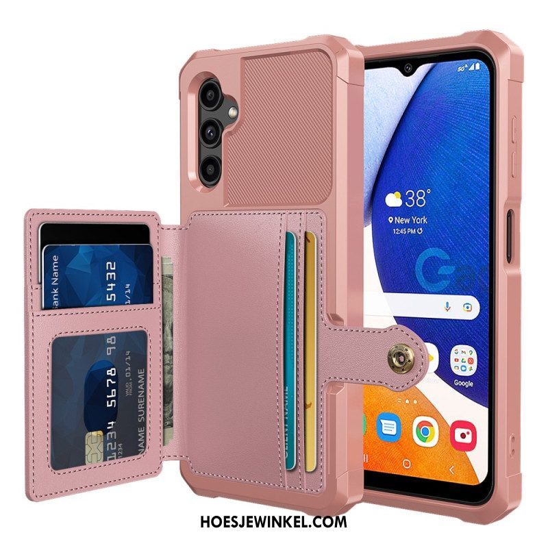 Hoesje voor Samsung Galaxy A14 / A14 5G Kaarthouder Standaard