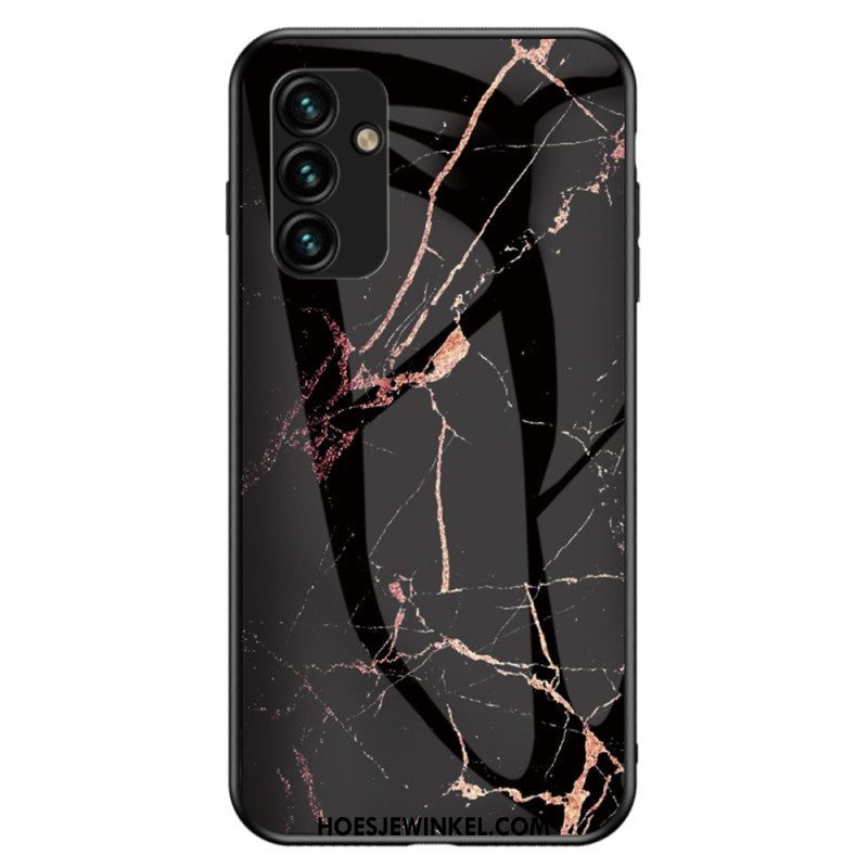 Hoesje voor Samsung Galaxy A14 / A14 5G Marmer Gehard Glas