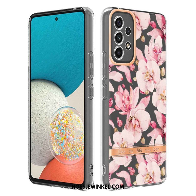 Hoesje voor Samsung Galaxy A53 5G Naadloze Bloemen