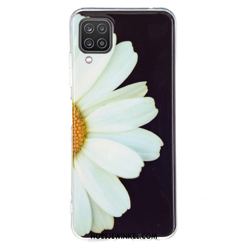 Hoesje voor Samsung Galaxy M12 / A12 Fluorescerende Bloemen