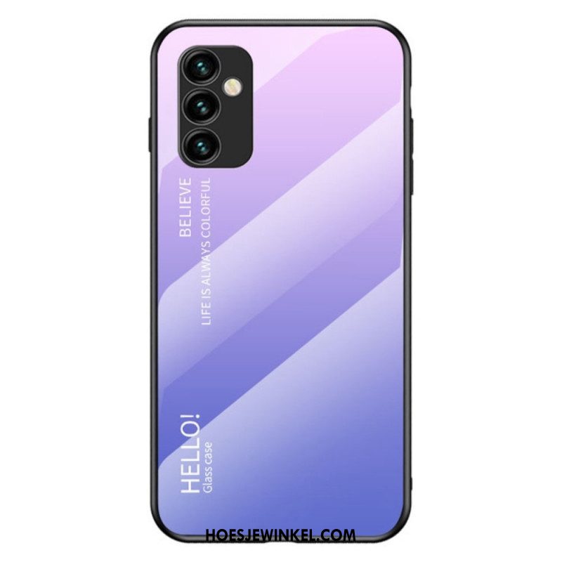 Hoesje voor Samsung Galaxy M23 5G Gehard Glas Hallo