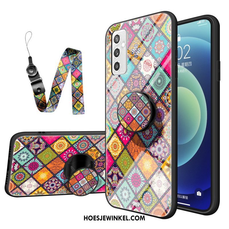 Hoesje voor Samsung Galaxy M52 5G Met Ketting Oosters Bandtapijt