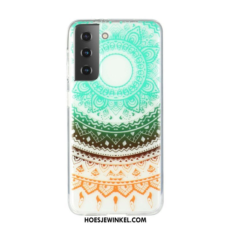 Hoesje voor Samsung Galaxy S21 5G Naadloze Bloemmandala