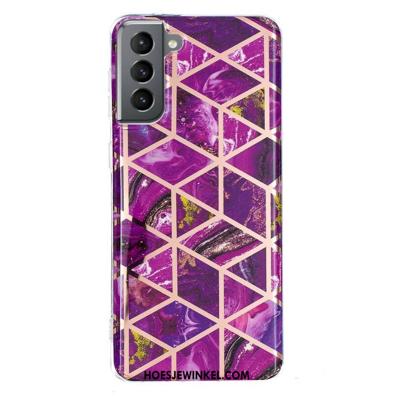 Hoesje voor Samsung Galaxy S21 FE Ultradesign Marmer