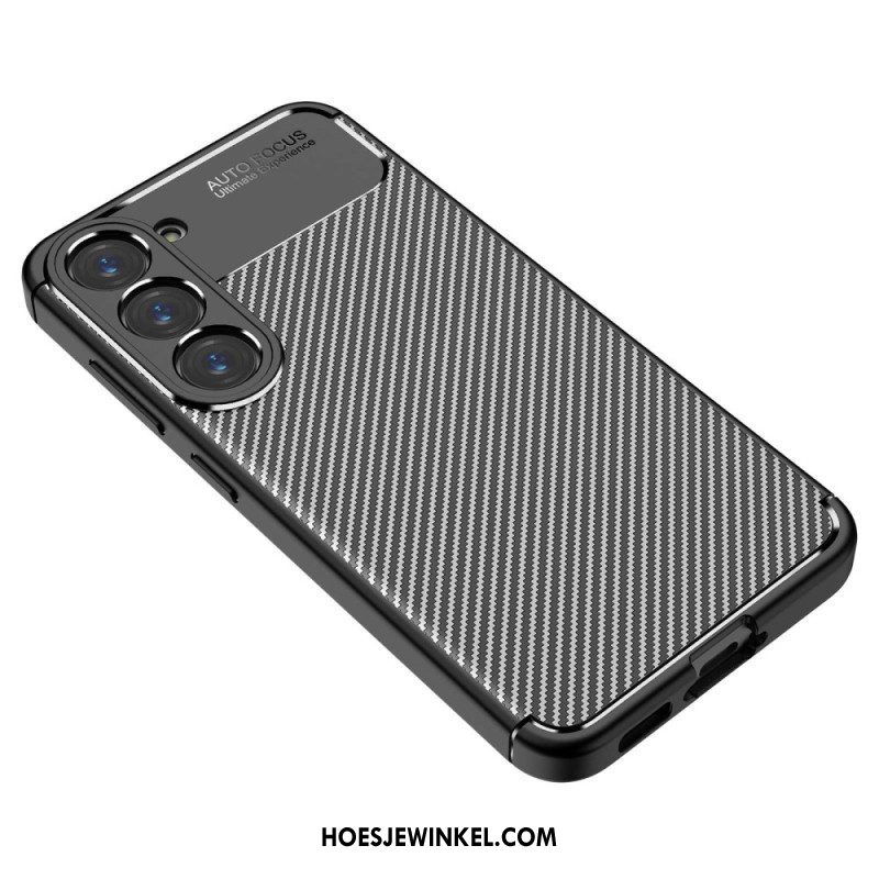 Hoesje voor Samsung Galaxy S23 Plus 5G Flexibele Koolstofvezel