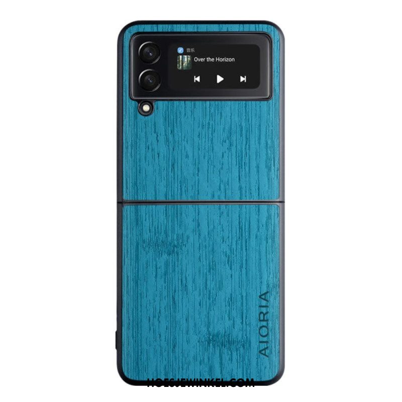 Hoesje voor Samsung Galaxy Z Flip 4 Folio-hoesje Aioria-hout