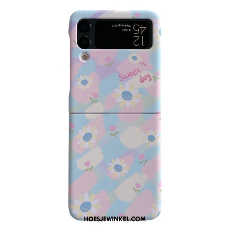 Hoesje voor Samsung Galaxy Z Flip 4 Folio-hoesje Kleine Madeliefjes