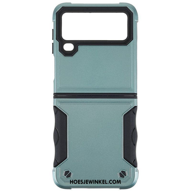 Hoesje voor Samsung Galaxy Z Flip 4 Folio-hoesje Knop Hybride