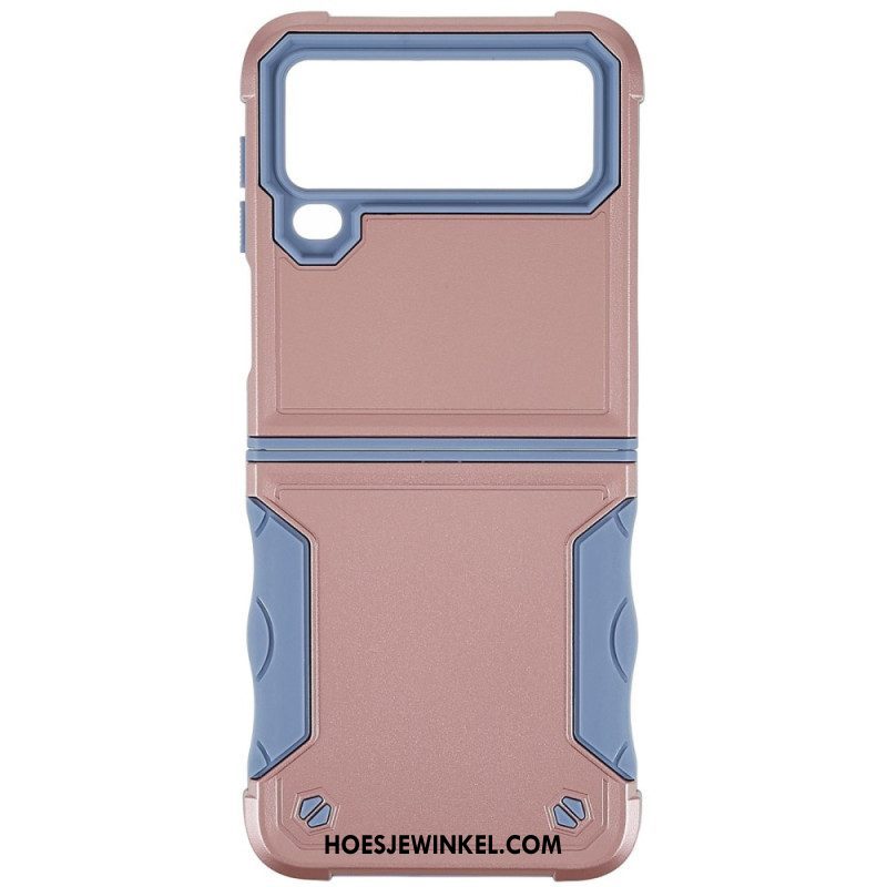 Hoesje voor Samsung Galaxy Z Flip 4 Folio-hoesje Knop Hybride