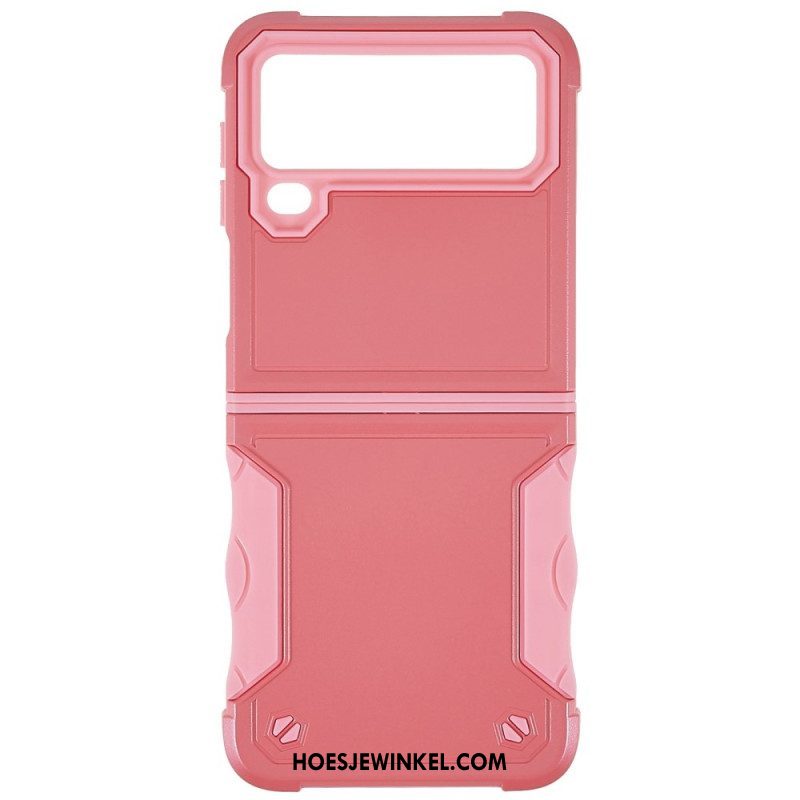 Hoesje voor Samsung Galaxy Z Flip 4 Folio-hoesje Knop Hybride