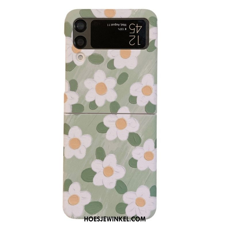 Hoesje voor Samsung Galaxy Z Flip 4 Folio-hoesje Mooie Bloemen