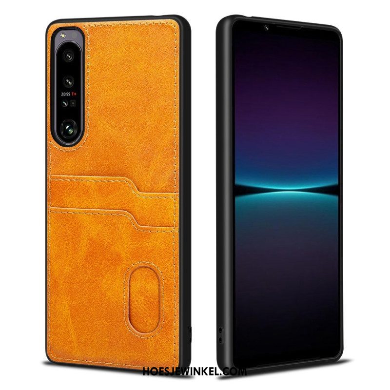 Hoesje voor Sony Xperia 1 IV Dubbele Kaarthouder