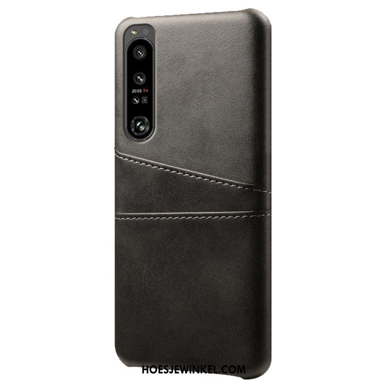 Hoesje voor Sony Xperia 1 IV Kaarthouder Met Leereffect