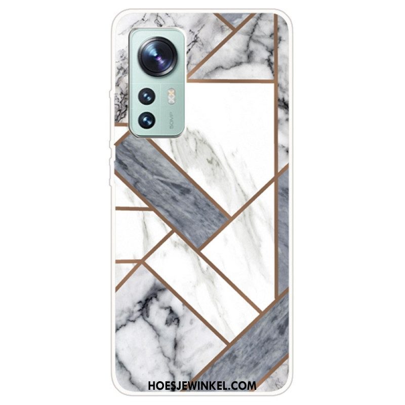 Hoesje voor Xiaomi 12 / 12X Weiger Geometrisch Marmer