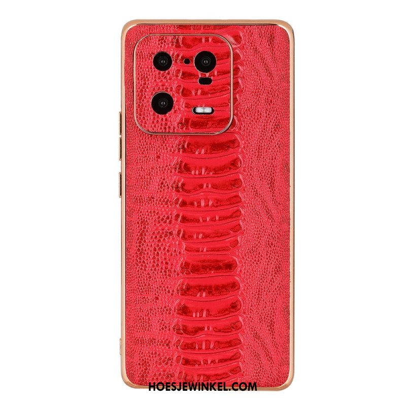 Hoesje voor Xiaomi 13 Pro Echt Leer In Krokodilstijl