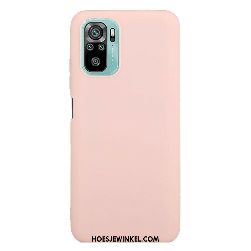 Hoesje voor Xiaomi Redmi Note 10 / 10S Flexibele Siliconen Mat