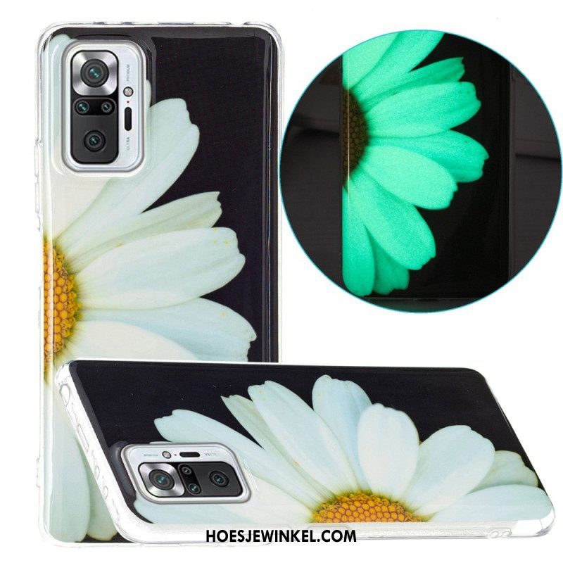 Hoesje voor Xiaomi Redmi Note 10 Pro Fluorescerende Bloemenserie