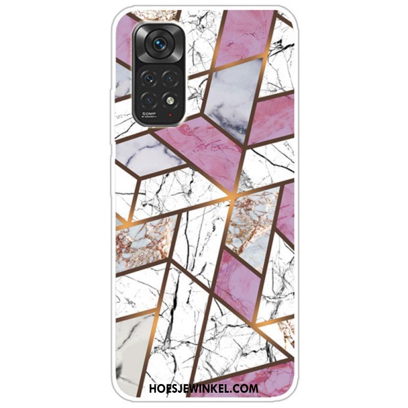 Hoesje voor Xiaomi Redmi Note 11 / 11S Marmeren Geometrie