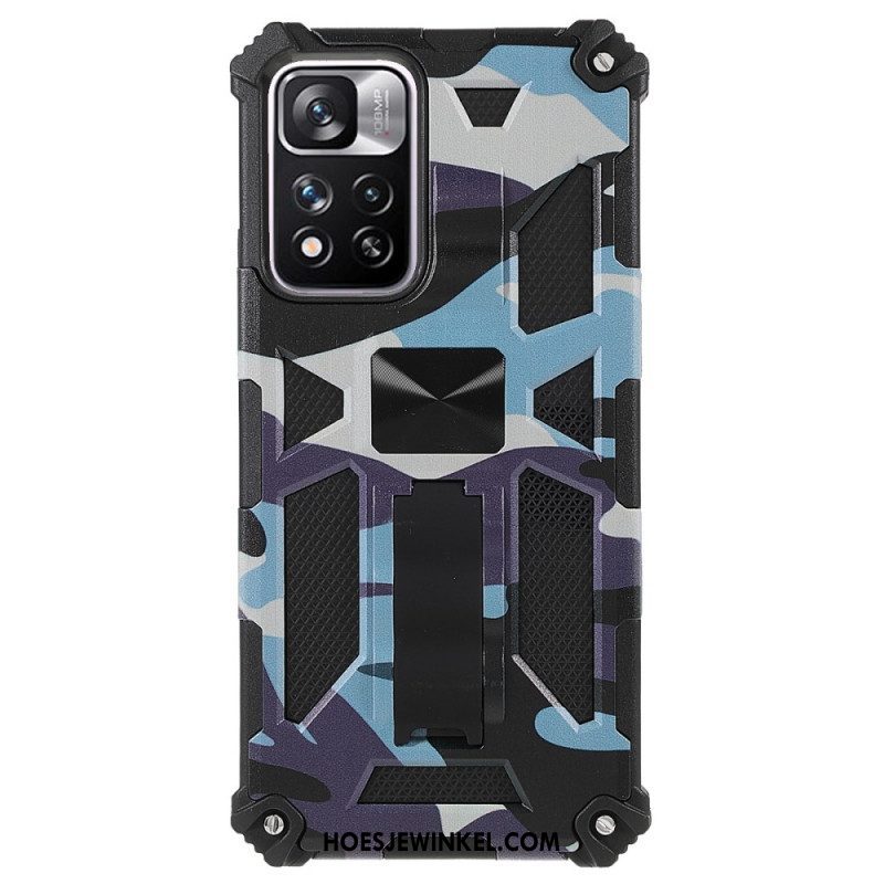 Hoesje voor Xiaomi Redmi Note 11 Pro Plus 5G Camouflage Verwijderbare Ondersteuning