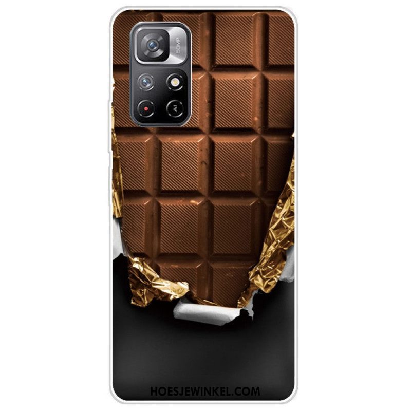 Hoesje voor Xiaomi Redmi Note 11 Pro Plus 5G Flexibele Chocolade