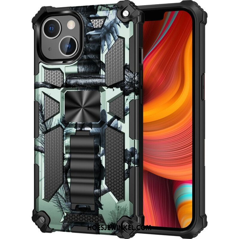 Hoesje voor iPhone 13 Mini Camouflage Verwijderbare Ondersteuning