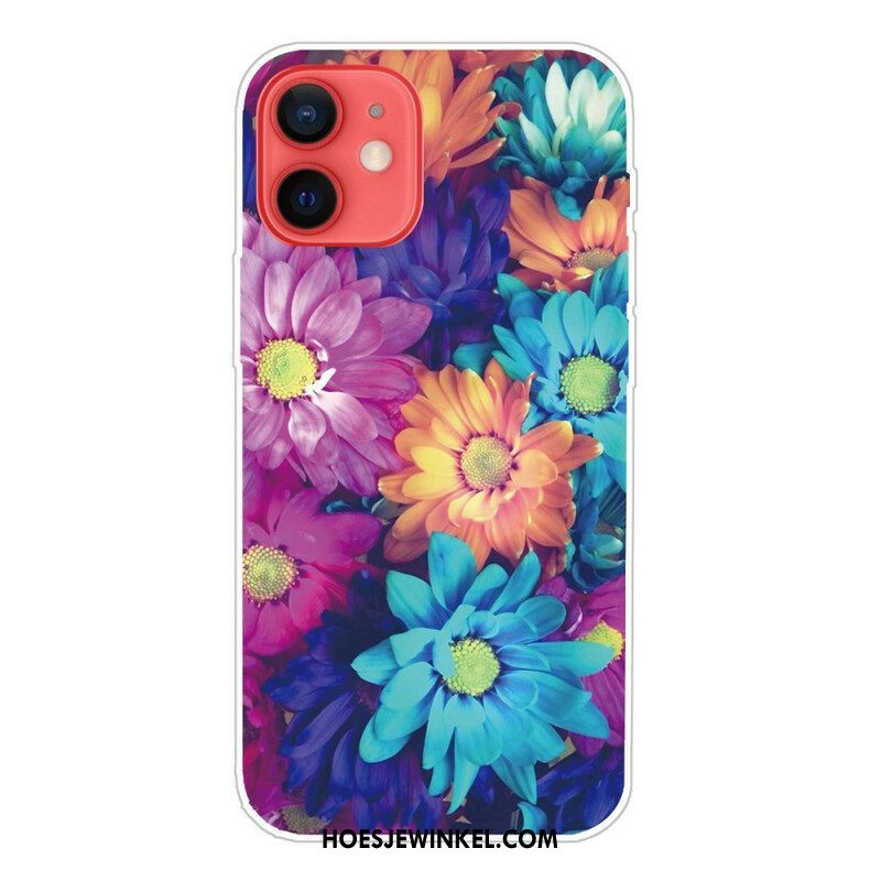 Hoesje voor iPhone 13 Mini Flexibele Bloemen