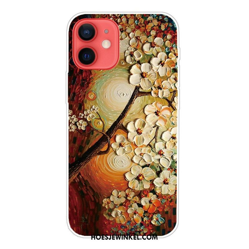 Hoesje voor iPhone 13 Mini Flexibele Bloemen