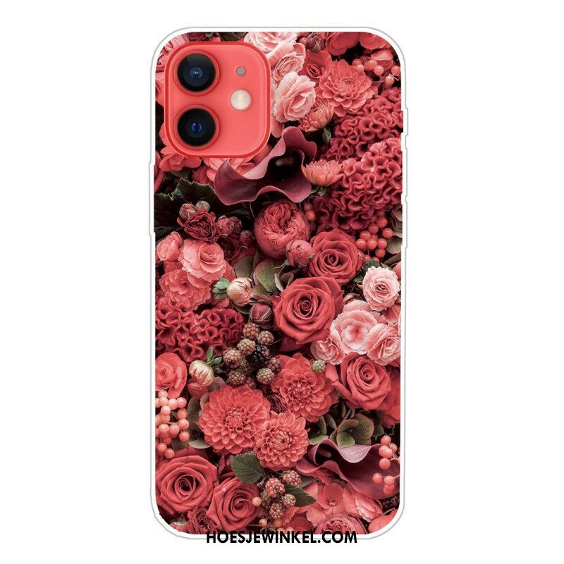 Hoesje voor iPhone 13 Mini Intense Bloemen