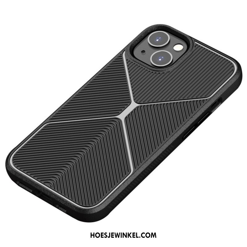 Hoesje voor iPhone 14 Antislip X-ontwerp