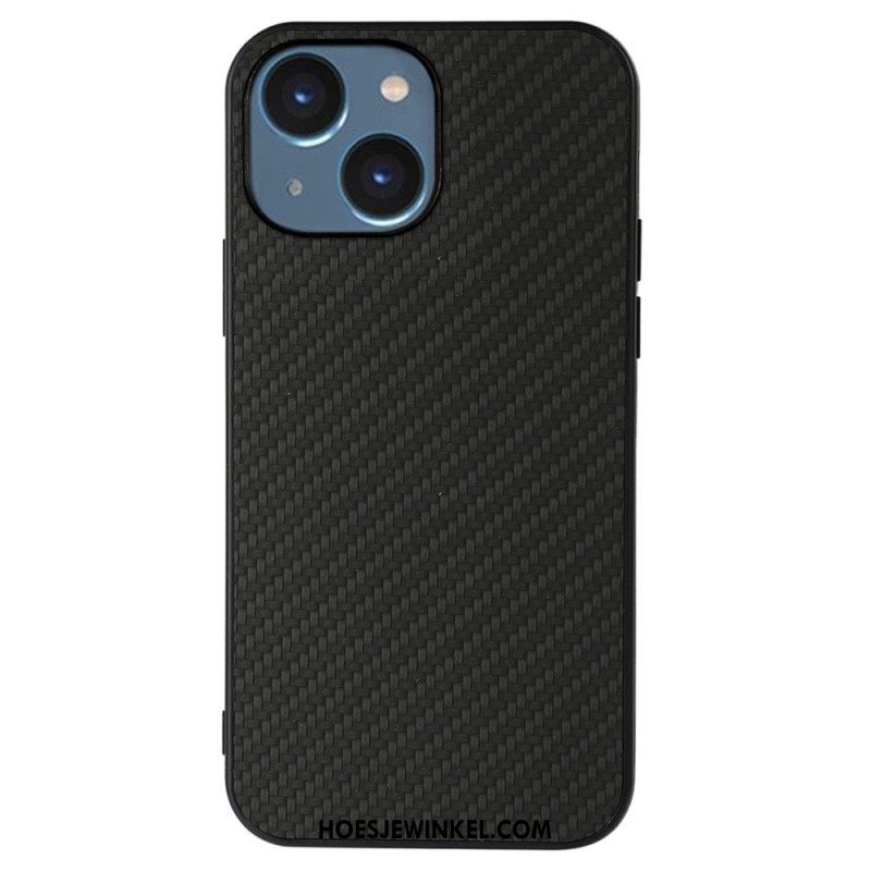 Hoesje voor iPhone 14 Plus Koolstofvezel Textuur