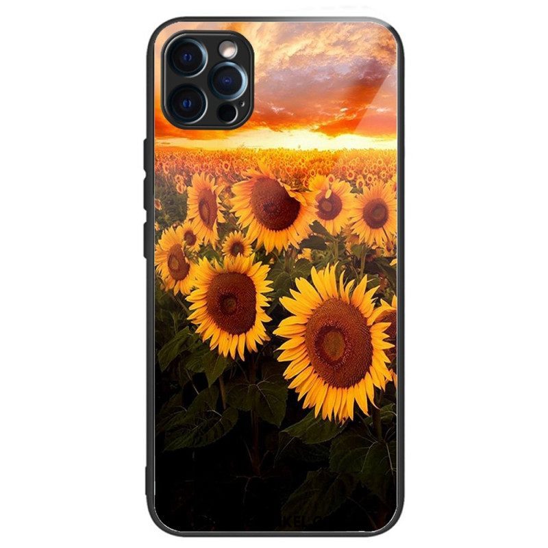 Hoesje voor iPhone 14 Pro Intense Zonnebloemen