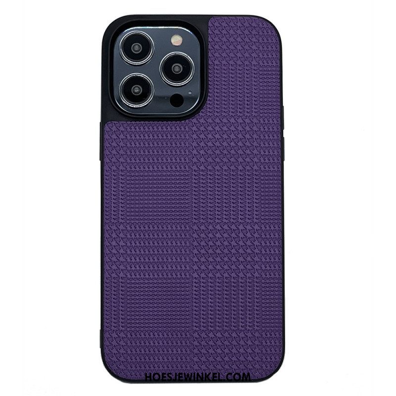 Hoesje voor iPhone 14 Pro Max Cross-over Kunstleer