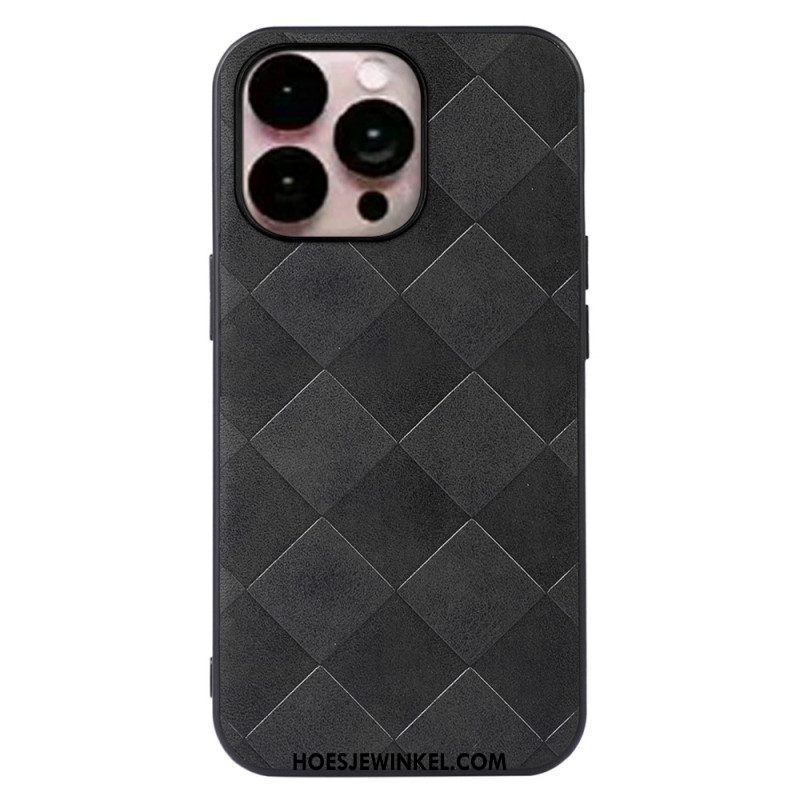 Hoesje voor iPhone 14 Pro Max Geweven Textuur