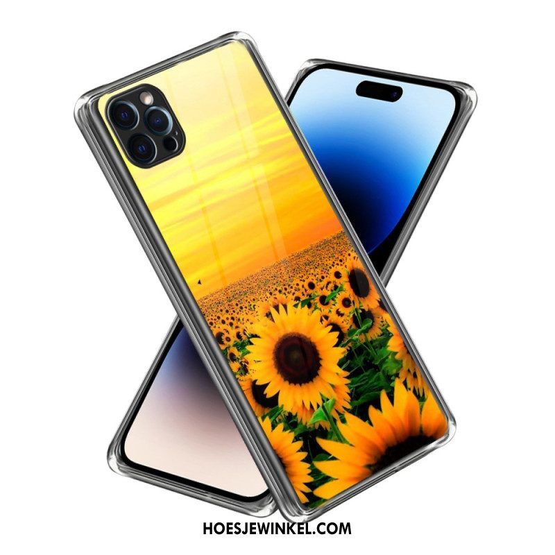 Hoesje voor iPhone 14 Pro Max Intense Zonnebloemen