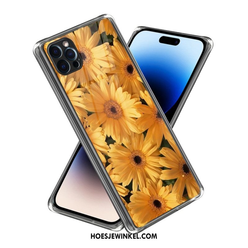 Hoesje voor iPhone 14 Pro Max Intense Zonnebloemen