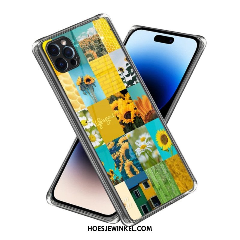 Hoesje voor iPhone 14 Pro Max Intense Zonnebloemen