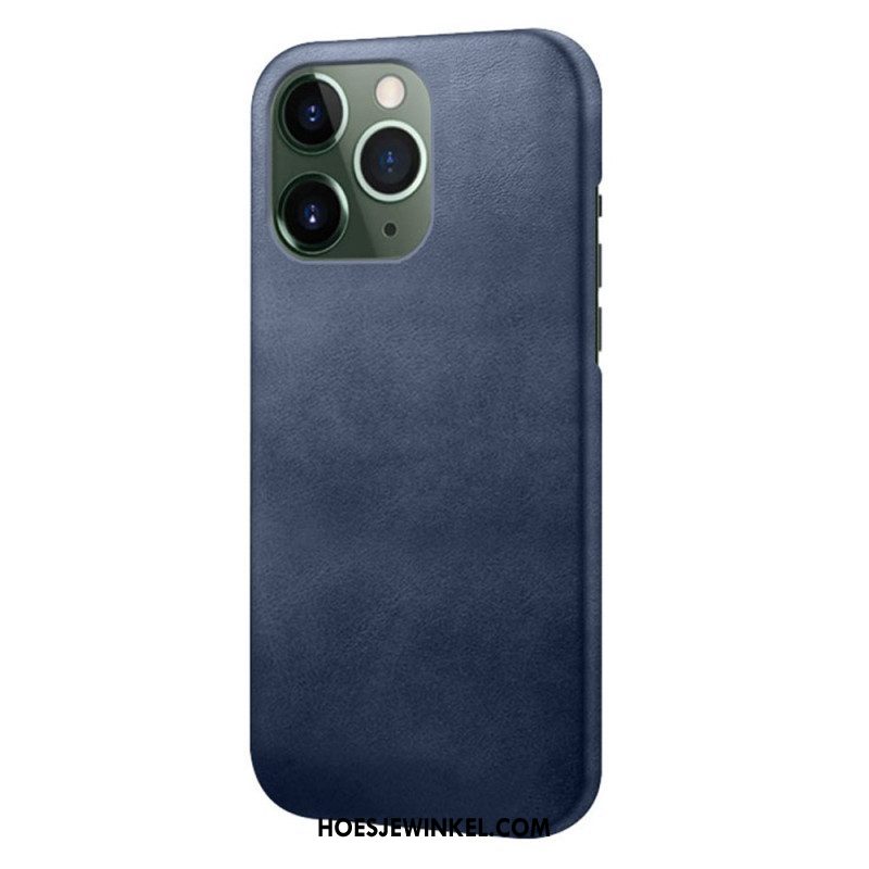 Hoesje voor iPhone 14 Pro Max Leer-effect