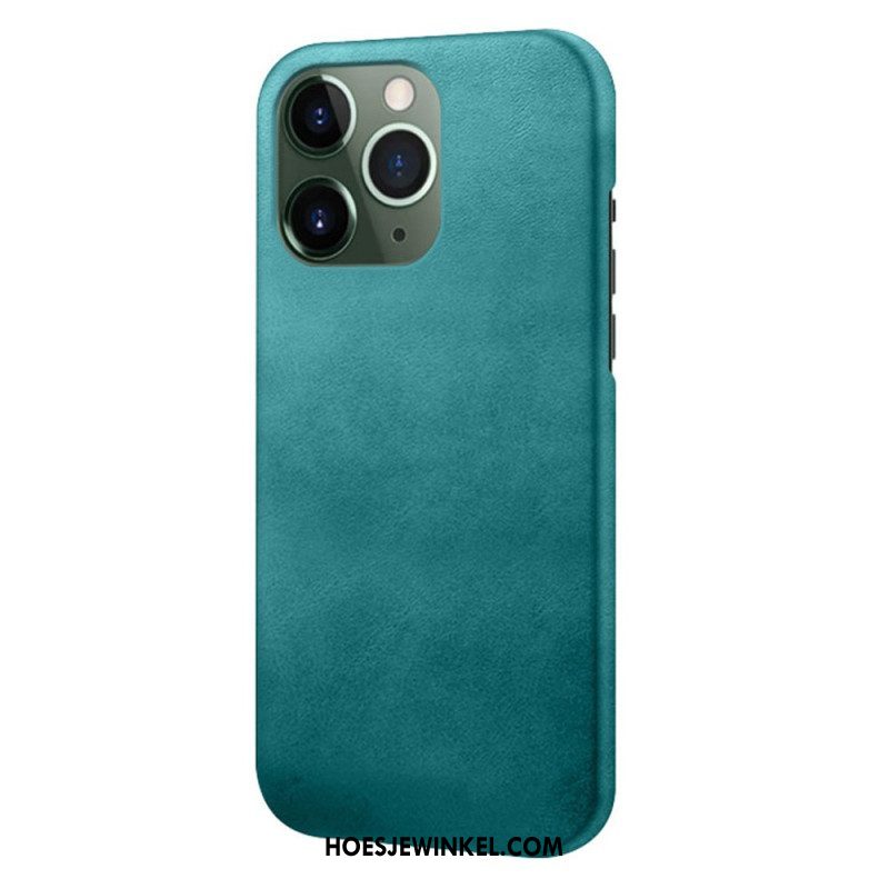 Hoesje voor iPhone 14 Pro Max Leer-effect